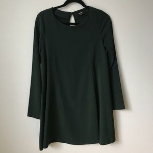 Nasty Gal Darn Green Long Sleeve Dress